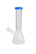 Clear Beaker water pipe  – Blue Ice Edition (10")