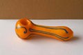 Orange Swirl Glass Pipe